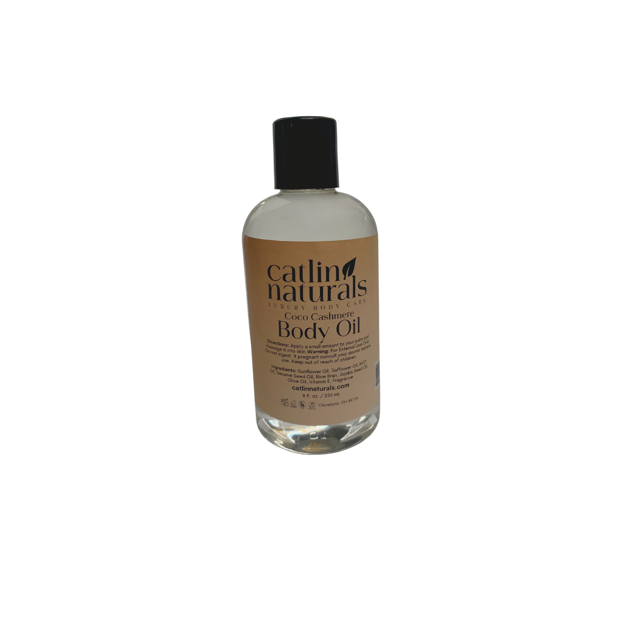 Coco Cashmere Body Oil — fast-absorbing natural body oil with luxurious cashmere scent | Catlin Naturals
